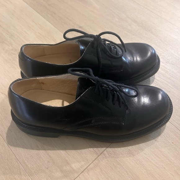 J. Crew women’s  Black Leather Shoes made in Italy - Picture 3 of 10